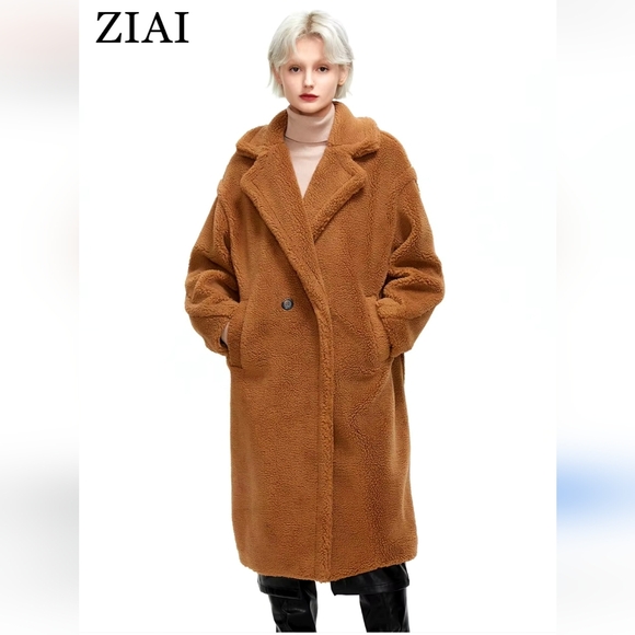 ZIAI Teddy faux fur coat EU 42 - Picture 3 of 16